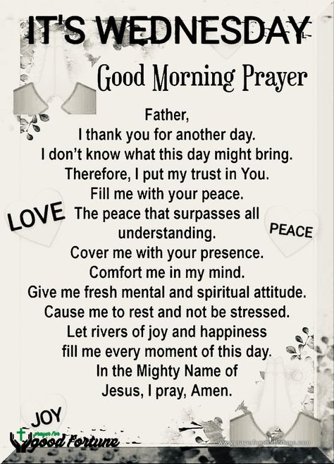 Wednesday Morning Prayers